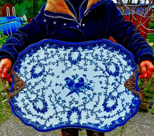 Vassoio ceramica porcellana - ceramica,