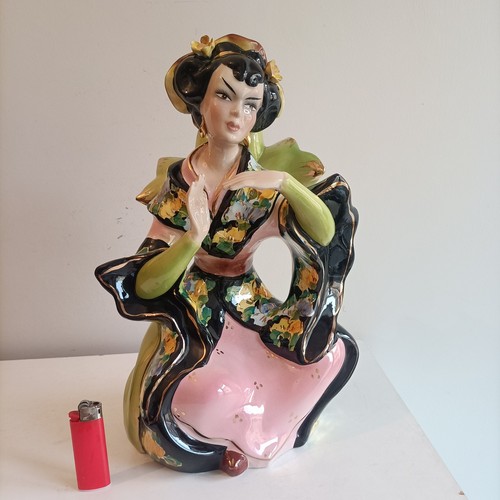 Ceramica statuina geisha anni - statuina,
