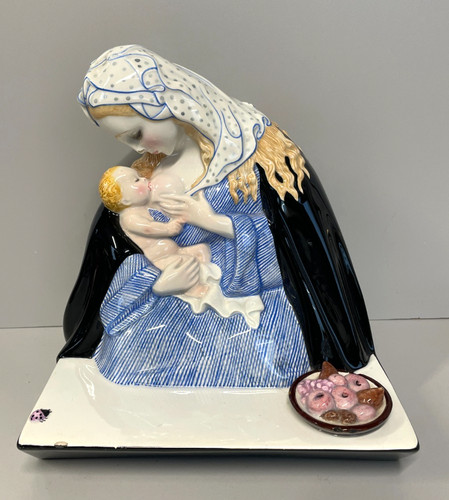 Antica figura ceramica lenci - ceramica,