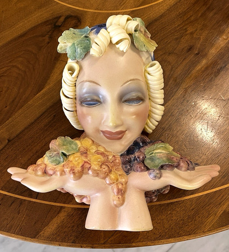 Volto femminile ceramica - volto,